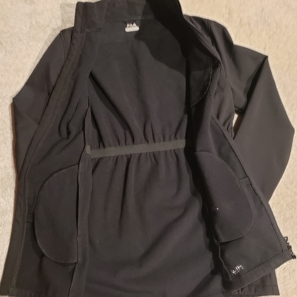 Women's Fila Black Lightweight Jacket Sz XL - Picture 3 of 4